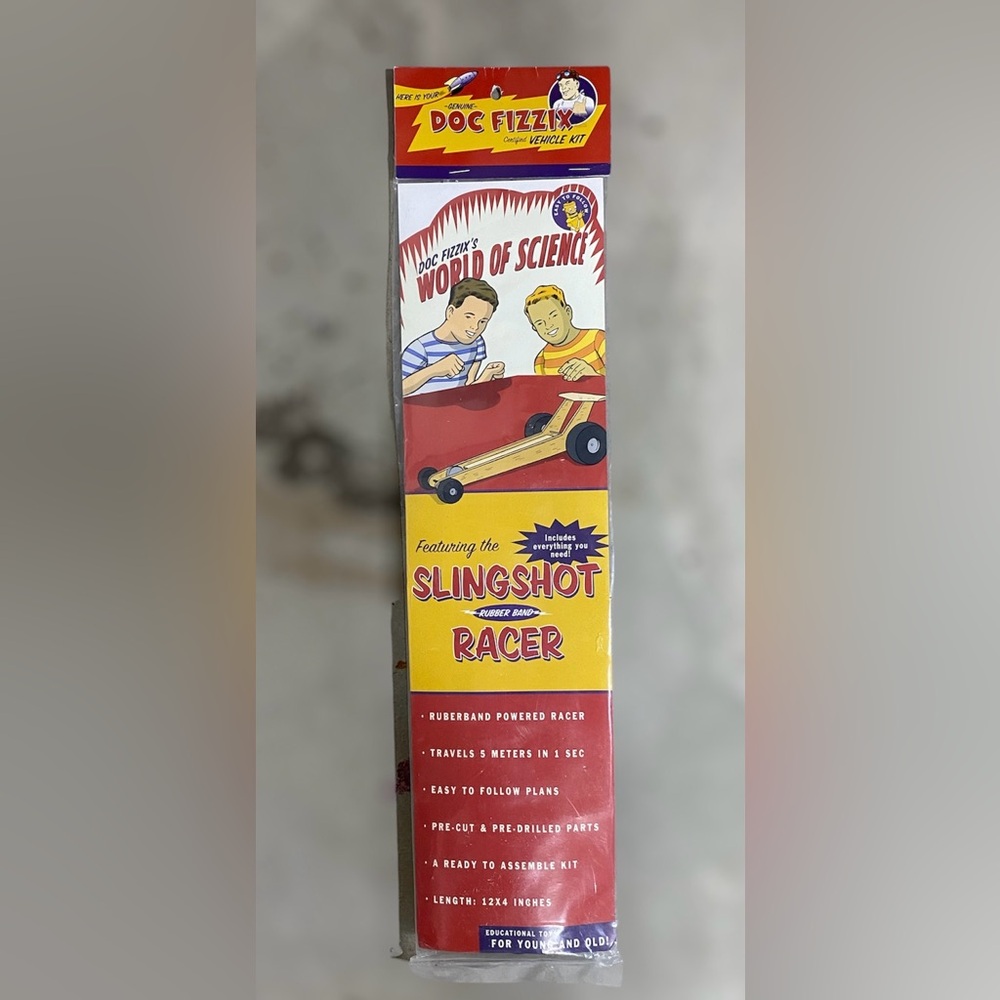 Dr. Fizzix’s World of Science Slingshot Racer Kit - New